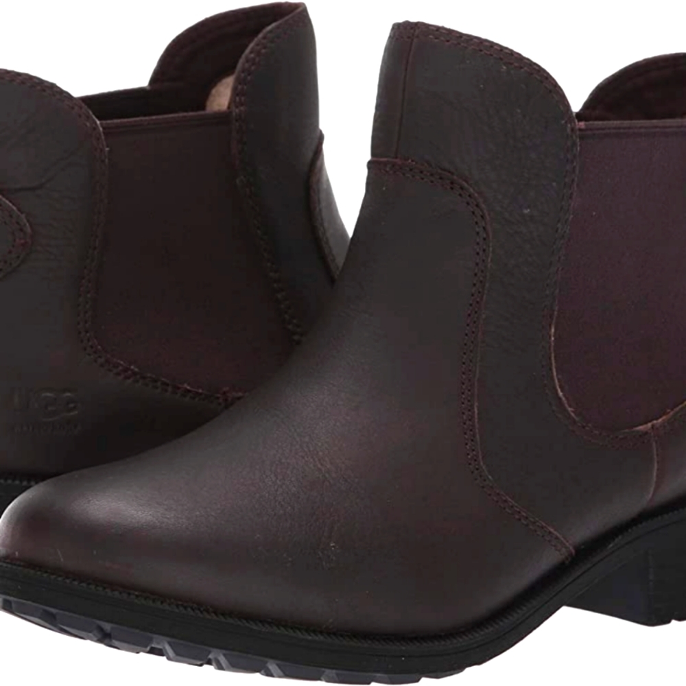 NWT UGG Bonham Wool Lined Leather Ankle Boot Size 11
